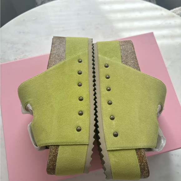 Free People Intentionally Blank Dreams Flatform Sandal Pistachio size 36 New - Picture 7 of 7